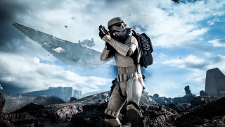 Star wars man gun paper - a plane in the background free wallpaper