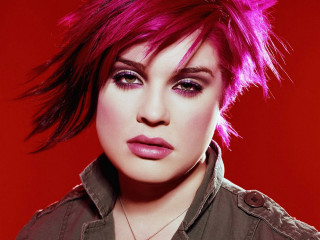 Woman pink hair necklace red - promotional image free wallpaper