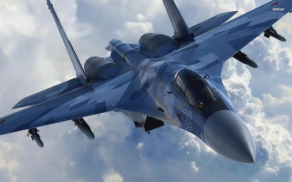 Fighter jet cloudy sky landing 8 - its landing free wallpaper