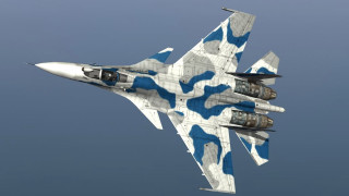 Fighter jet blue sky clouds 4 - 3 d model free wallpaper