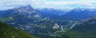 Valley mountains high view distance - a high point of view free wallpaper
