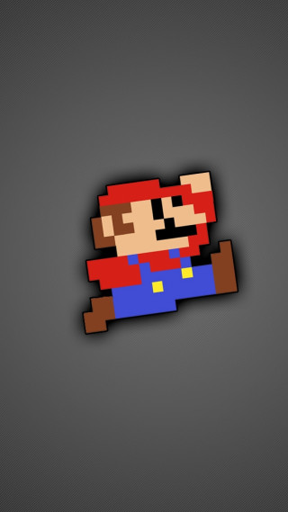 Mario pixellated red hat blue - unreal engine 5 quality free wallpaper