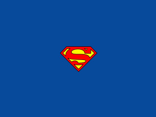 Superman logo blue background red 2 - a superman logo free wallpaper