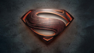 Superman logo dark background red 3 - a superman logo free wallpaper