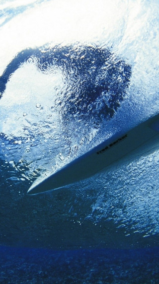 Surfboard water upside down image - a surfboard free wallpaper