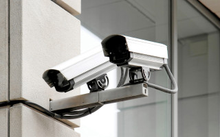 Security camera building mirror background - free technology wallpaper