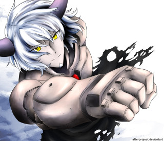Aya goda whitehair yelloweyes gun - outfit free wallpaper