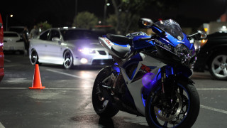 Motorcycle parking lot car cone - rim free wallpaper