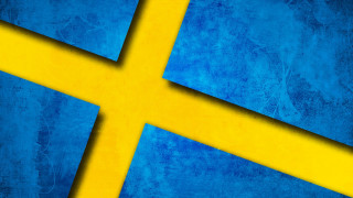 Yellow cross blue background yellow - erlund hudson free wallpaper