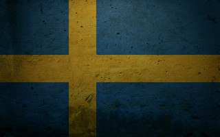 Yellow blue flag black background - a black clock free wallpaper