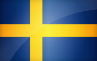 Yellow cross blue background yellow 2 - erlund hudson free wallpaper