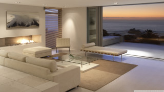 Living room couch chair fireplace - exquisite free wallpaper