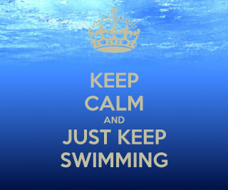 Blue poster crown keep calm - the water below free wallpaper