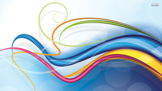 Colorful abstract background swirl blue - a white circle free wallpaper