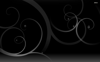 Black white wallpaper swirls bubbles - swirl free wallpaper