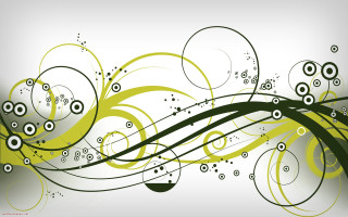 Green white abstract circles dots - circle and dots free wallpaper