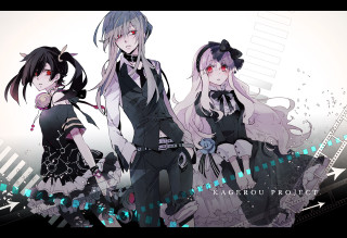 Anime girls black hair black - black clothes free wallpaper