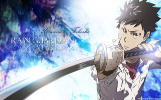 Rain guardian takamitsu sword portrait - golden free wallpaper
