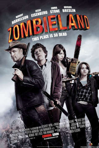 Zombieland movie poster zombies guns - neoplasticism free wallpaper