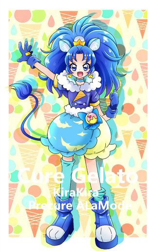 Cartoon character blue hair cat - a cartoon character free wallpaper