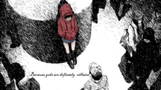 Red jacket crowd black white - a red jacket free wallpaper