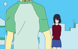 Cartoon man woman giant monster - giant free wallpaper