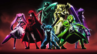 Anime characters group dark background 8 - a group of anime characters free wallpaper