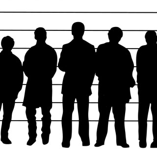 Group people standing line white - tall free wallpaper