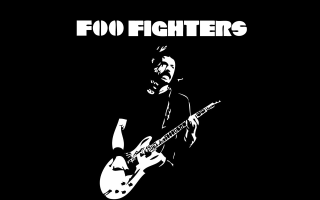Man playing guitar foo fighters - figurativism free wallpaper