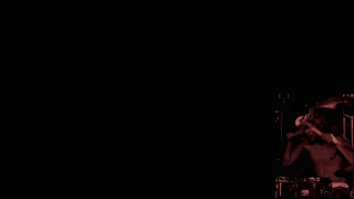 Man guitar stage dark microphone - ascii art free wallpaper