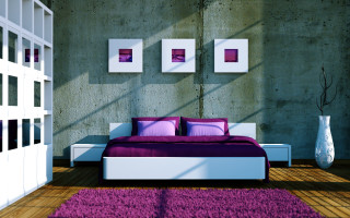 Bedroom with bed interior design 33 - a bedroom free wallpaper