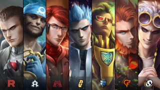 Overwatch characters colorful row different 2 - altermodern free wallpaper