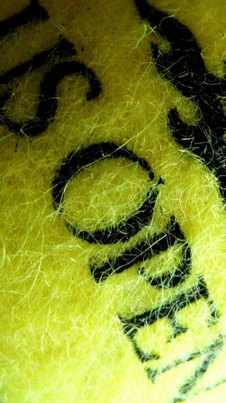Yellow black yarn man go - international typographic style free wallpaper