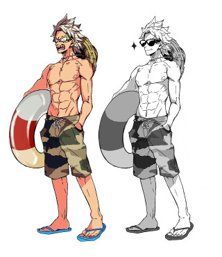 Man swim trunks shorts life - concept art free wallpaper