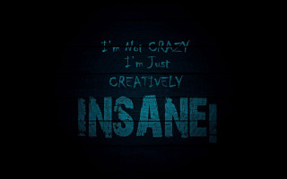 Black wall green ink message - insane free wallpaper