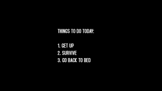 Black background white text screenshot - bed free wallpaper