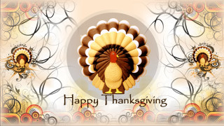 Happy thanksgiving turkey message side - a turkey free wallpaper