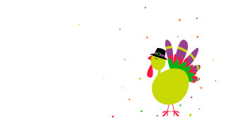 Turkey hat feather snow confetti - a turkey free wallpaper