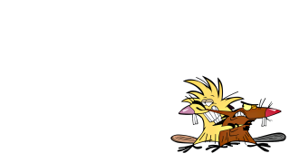 Bird dog tennisball fight cartoon - primitivism free wallpaper