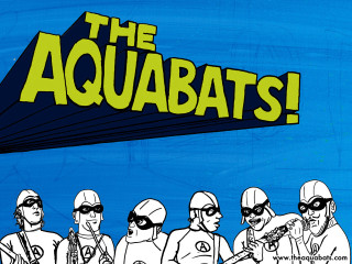 Cartoon men guns sign aquabats - man free wallpaper