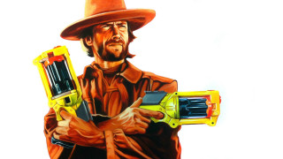 Man toy gun hat drawing 2 - a drawing of a man holding free wallpaper
