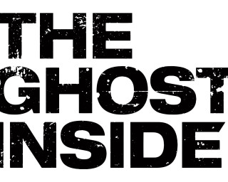 Ghost inside logo black white - font free wallpaper