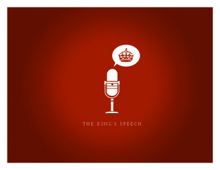 Red background microphone crown speech - a speech bubble above free wallpaper
