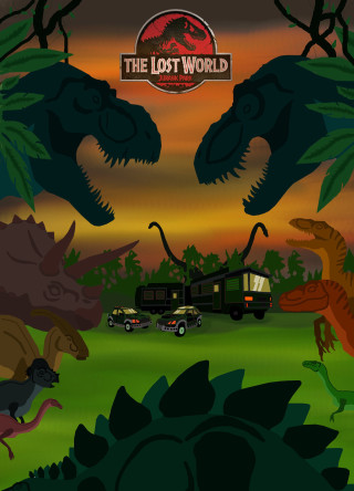 Dinosaurs truck jungle sunset lost - adam rex free wallpaper