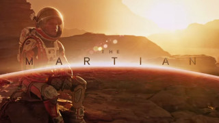 Man space suit rock planet - the sun in the background free wallpaper