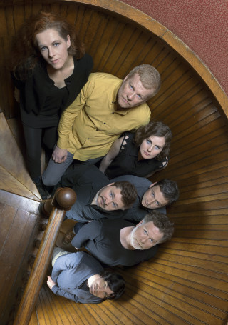Bauhaus group staircase older men - an album cover free wallpaper