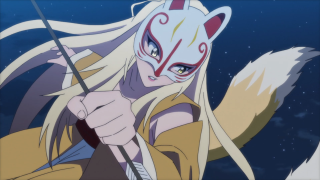 Woman sword wolf face portrait - concept art free wallpaper