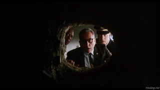 Three men suits dark room - institutional free wallpaper