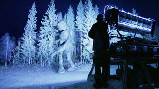 Man truck snow night camera - night free wallpaper