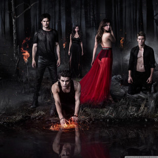 Firelight woods red dress black - else alfelt free wallpaper